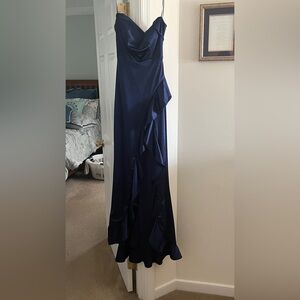 navy blue prom dress, size 3